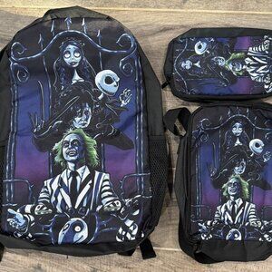 Tim Burton Movies Backpack set NWT​